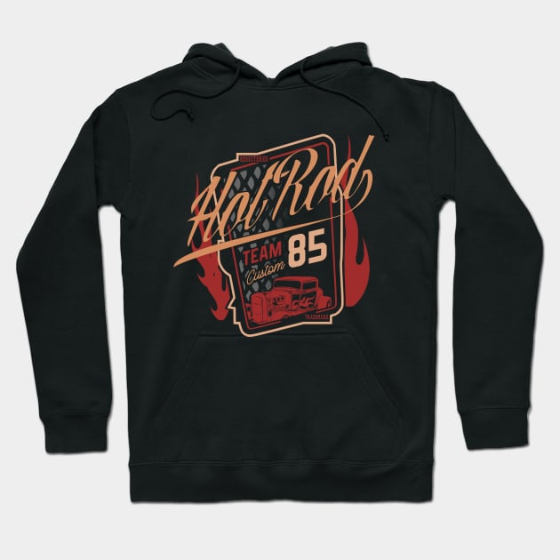 Hot rod team custom 85 classic Hoodie by SpaceWiz95